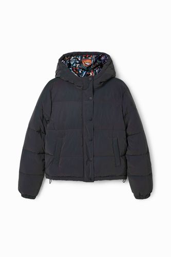 Iridescent padded short jacket - - XS - Desigual - Modalova