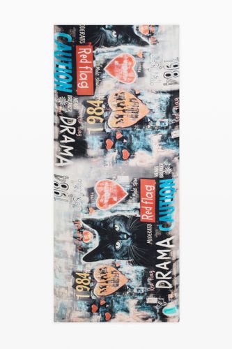 Rectangular patterned foulard - U - Desigual - Modalova