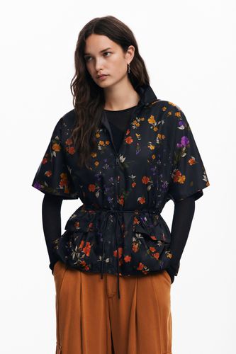 Petal zipper poncho - BLACK - U - Desigual - Modalova