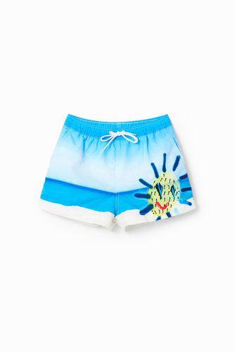 Beach swim shorts - BLUE - L - Desigual - Modalova