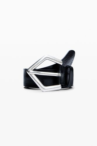 CINTURÓN ANCHO PIEL - BLACK - 85 - Desigual - Modalova