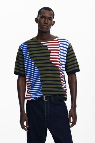 Asymmetric striped T-shirt - S - Desigual - Modalova