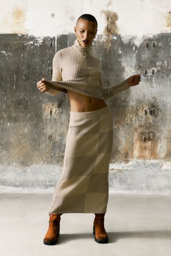 JERSEY CUELLO ALTO CUADROS - XL - Desigual - Modalova