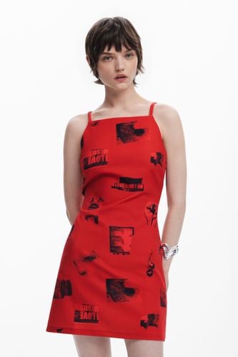 Vestido corto postales - RED - L - Desigual - Modalova