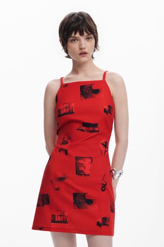 Vestido corto postales - RED - S - Desigual - Modalova