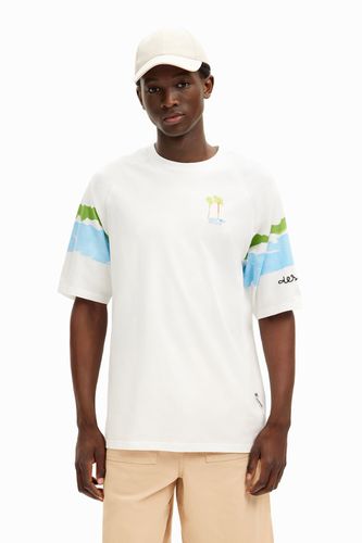 Camiseta palmeras acuarela - - XL - Desigual - Modalova