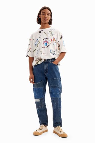 Patchwork carrot jeans - BLUE - 30 - Desigual - Modalova