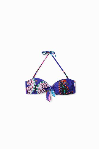 Knotted butterfly bikini top - - XS - Desigual - Modalova
