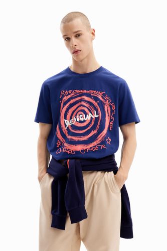 Spiral T-shirt with logo - BLUE - S - Desigual - Modalova