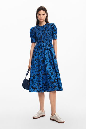 Floral midi dress - BLUE - S - Desigual - Modalova