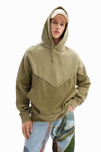 Two-tone sweatshirt - GREEN - XL - Desigual - Modalova