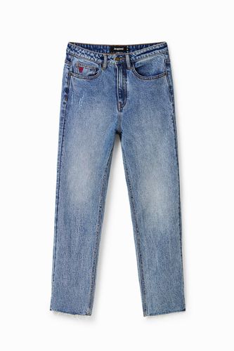 Straight cropped jeans - BLUE - 36 - Desigual - Modalova