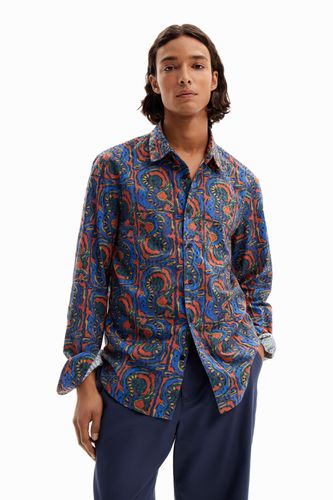 Arty embroidered shirt - BLUE - L - Desigual - Modalova