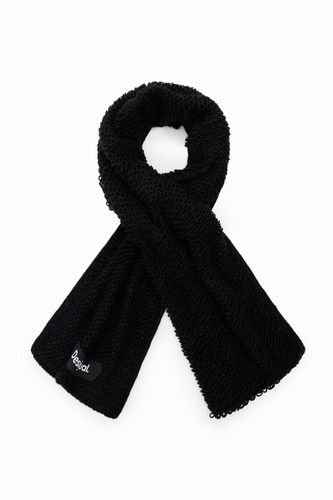 Long bouclé scarf - BLACK - U - Desigual - Modalova