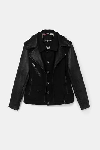 Hybrid biker jacket - BLACK - 42 - Desigual - Modalova