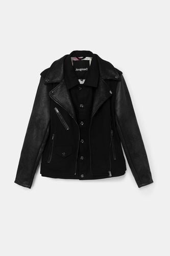 Hybrid biker jacket - BLACK - 44 - Desigual - Modalova