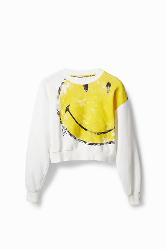 Smiley® cropped sweatshirt - - L - Desigual - Modalova