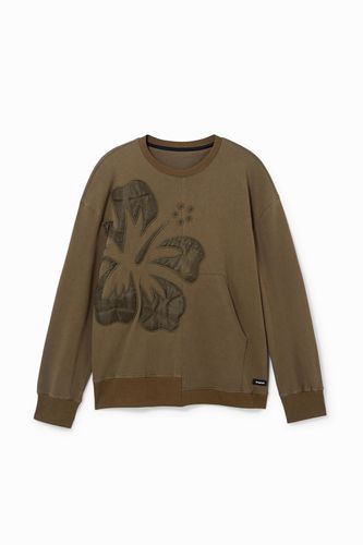 Oversize sweatshirt asymmetric hem - - XXL - Desigual - Modalova