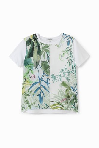 Camiseta bimateria tropical - - XS - Desigual - Modalova
