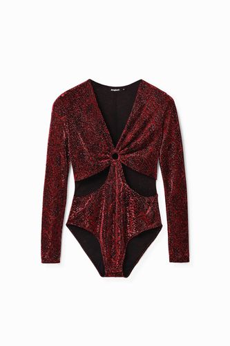 Body cut-out brillante - RED - M - Desigual - Modalova