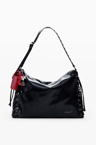 Bolso brillante trenzado grande - U - Desigual - Modalova