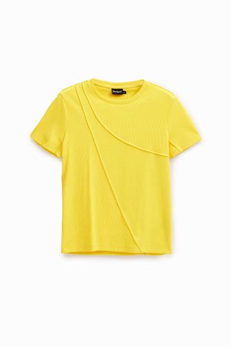 Ribbed patchwork T-shirt - XS - Desigual - Modalova
