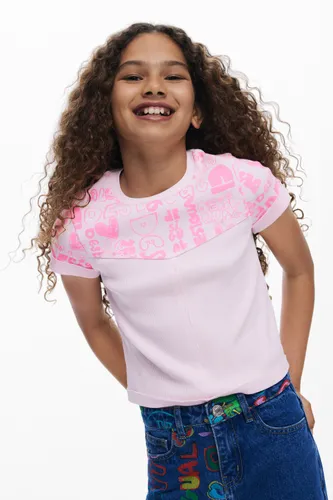 Camiseta lettering - RED - 3/4 - Desigual - Modalova