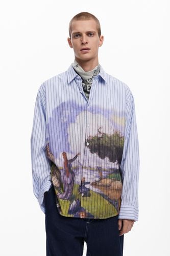 Landscape print shirt - BLUE - M - Desigual - Modalova