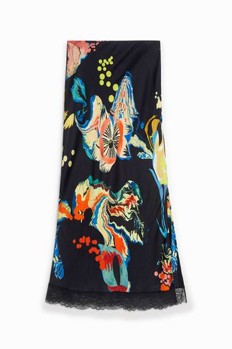 Falda slim midi estampada - S - Desigual - Modalova