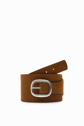 Split-leather belt - BROWN - 85 - Desigual - Modalova