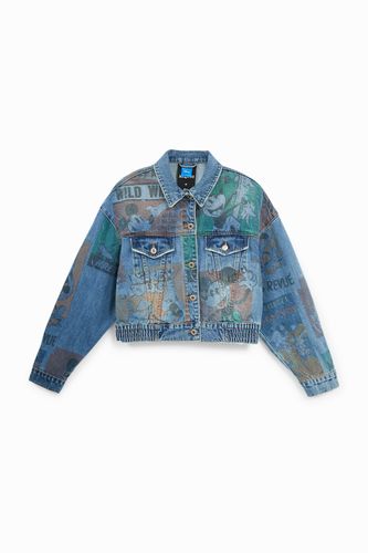 Chaqueta vaquera oversize Mickey Mouse - M - Desigual - Modalova