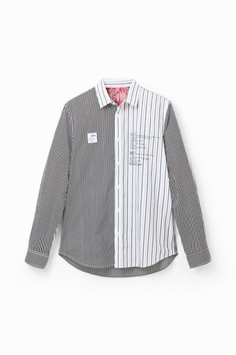 Half-and-half striped shirt - - L - Desigual - Modalova