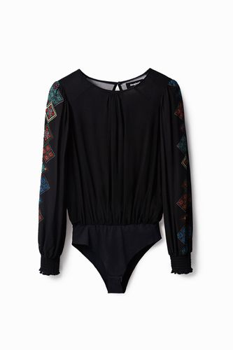 Motif bodysuit - BLACK - L - Desigual - Modalova