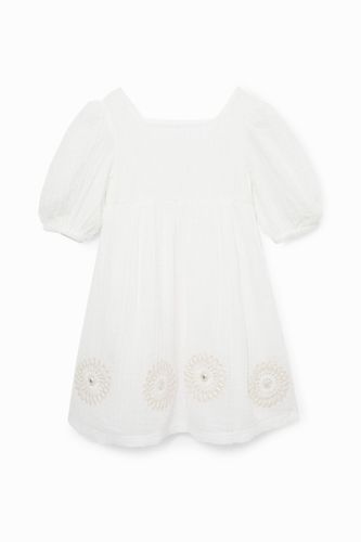 Vestido blanco tres cuartos - 9/10 - Desigual - Modalova