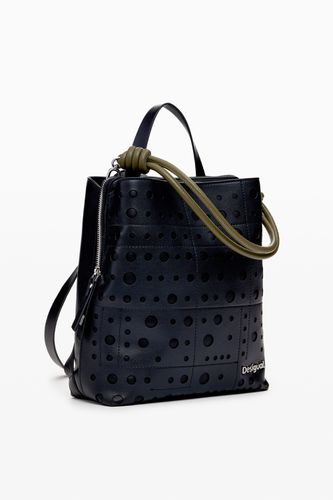 Circle pattern faux leather backpack - - U - Desigual - Modalova