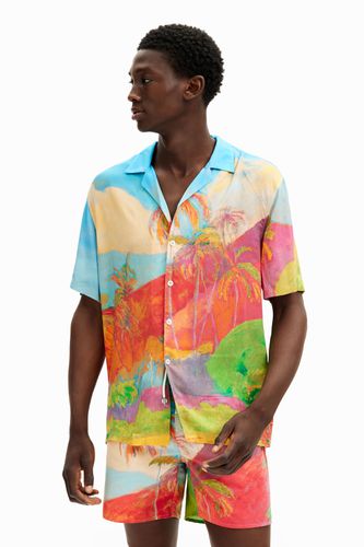 Camisa de manga corta isla tropical - - XL - Desigual - Modalova