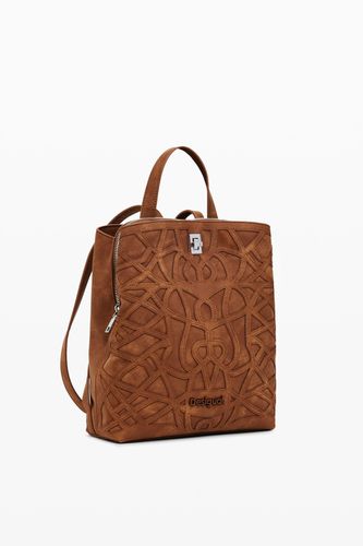 Mini embossed backpack - BROWN - U - Desigual - Modalova