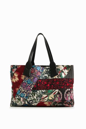Bolso shopping bag jacquard floral - Desigual - Modalova