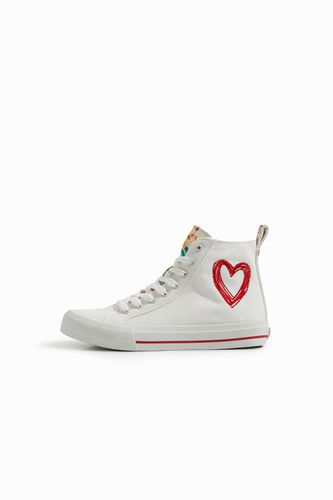 Botín sneaker con corazón - Desigual - Modalova