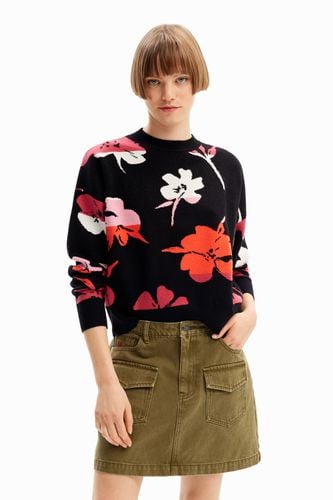 Oversize floral pullover - - XL - Desigual - Modalova
