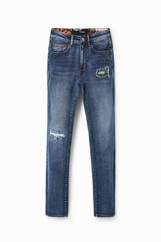 Ripped slim push-up jeans - 34 - Desigual - Modalova