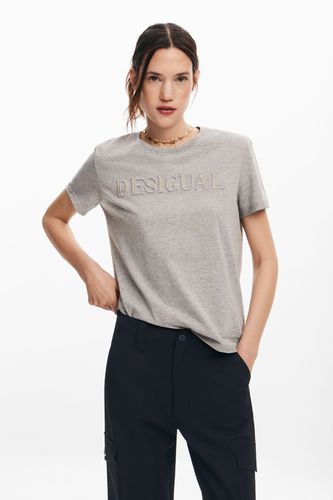 Camiseta logotipo strass - XS - Desigual - Modalova