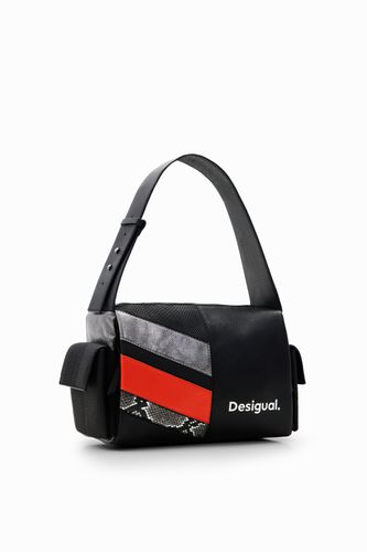 Midsize patchwork bag - BLACK - U - Desigual - Modalova