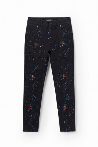 Vaqueros Skinny push-up pintura - Desigual - Modalova