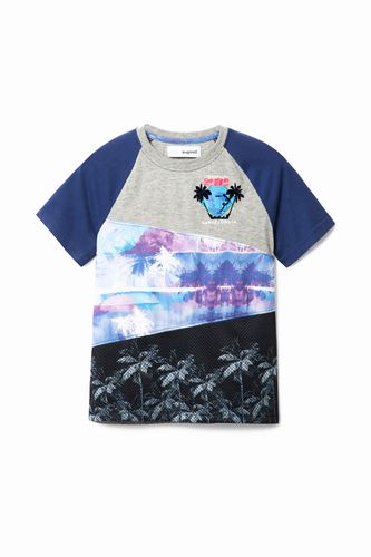 Camiseta patchwork estampado Hawái - - 5/6 - Desigual - Modalova