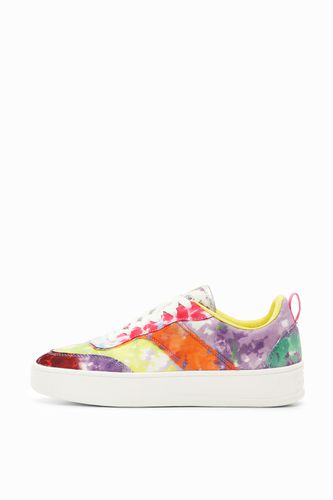 Sneakers plataforma patch acuarela - Desigual - Modalova