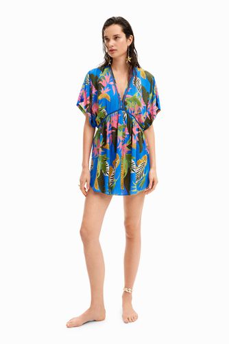 Vestido túnica tropical - Desigual - Modalova