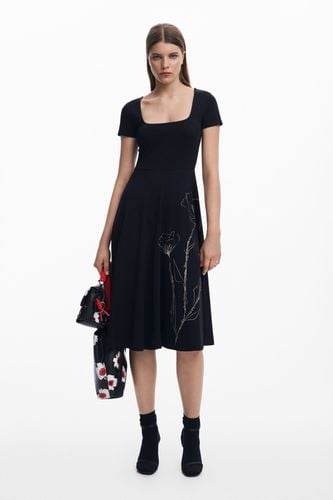 Low-cut midi dress - BLACK - XXL - Desigual - Modalova