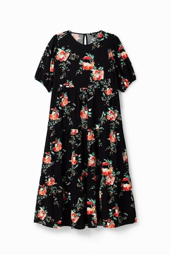 Vestido midi floral - BLACK - S - Desigual - Modalova