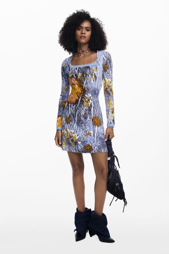 Robe côtelée avec boutons - Desigual - Modalova